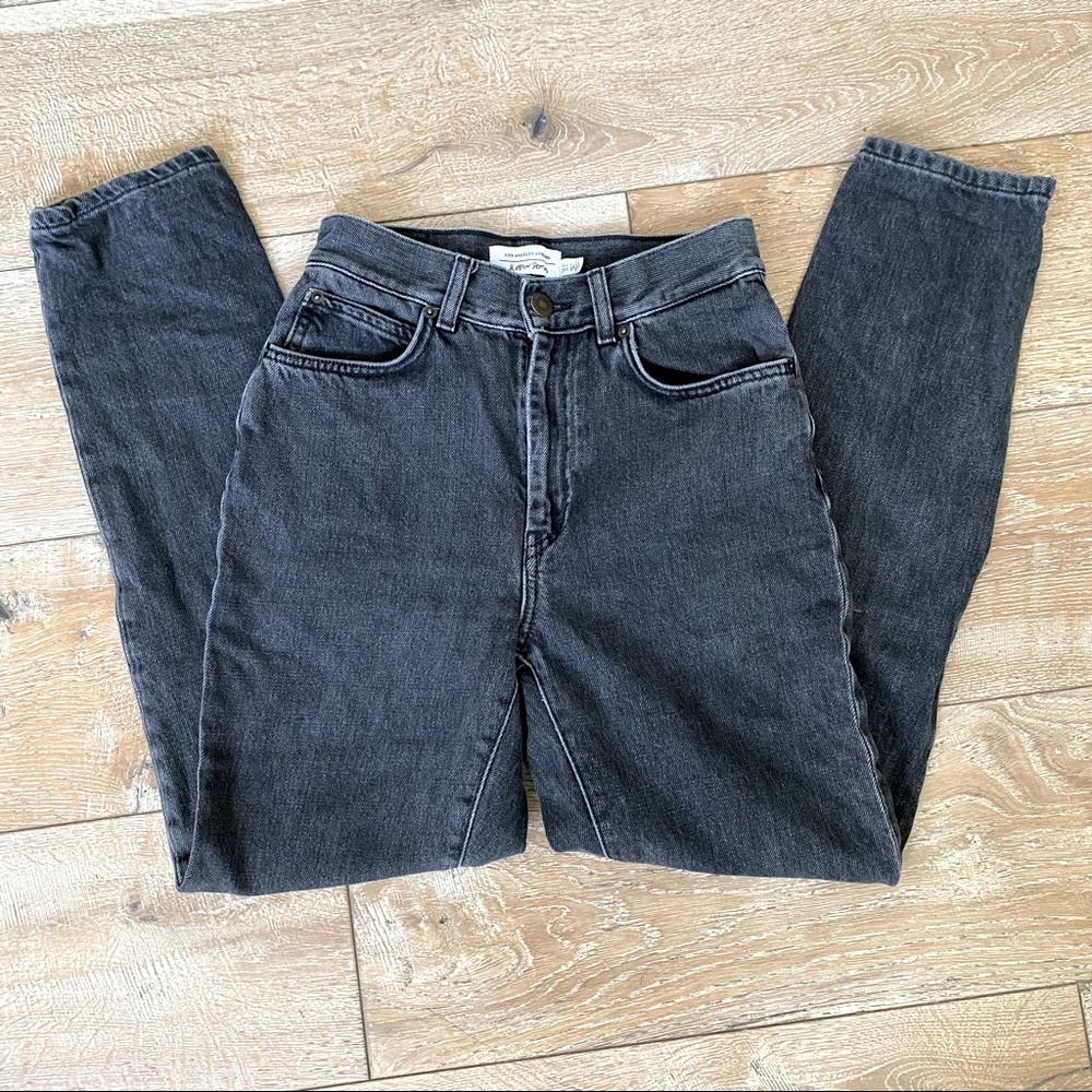 & Other Stories High Waist mom jeans black wash
